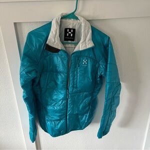 Haglofs Women's Medium Barrier Pro Pertex Quantum Puffer Jacket.